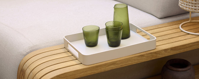 Indoor serving trays