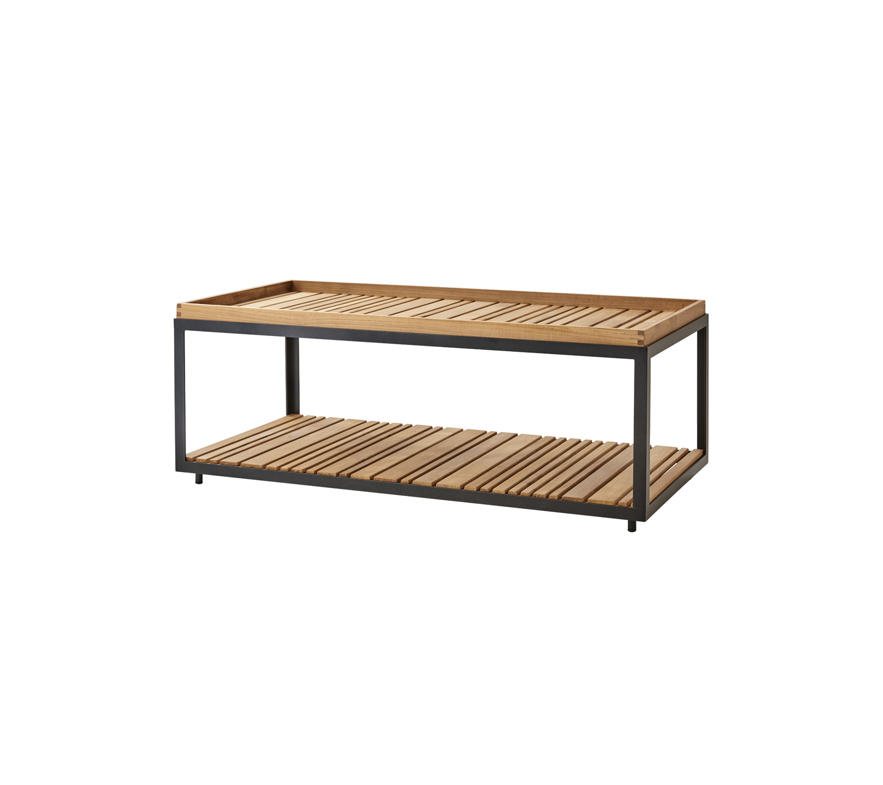 Level coffee table, rectangular