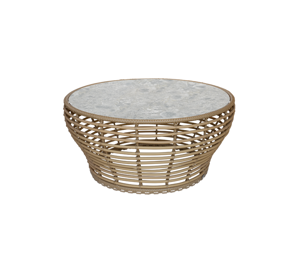 Basket coffee table, large