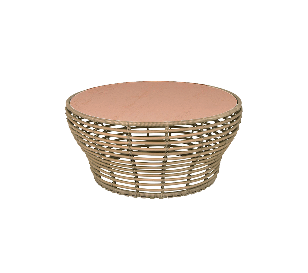 Basket coffee table, large