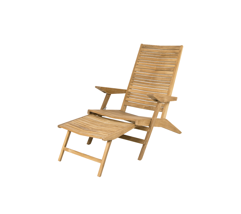 Flip deck chair