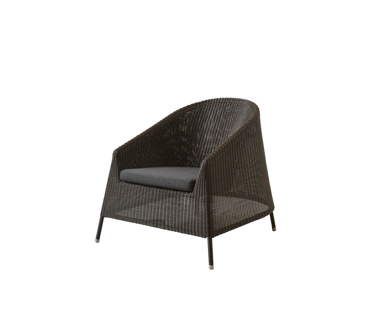 Stylish woven chair featuring a spacious seat and a comfortable cushion, perfect for relaxation and enhancing any space.