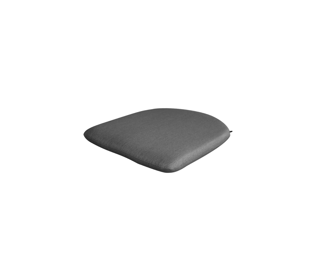 Grey cushion with a sleek, minimalist design.