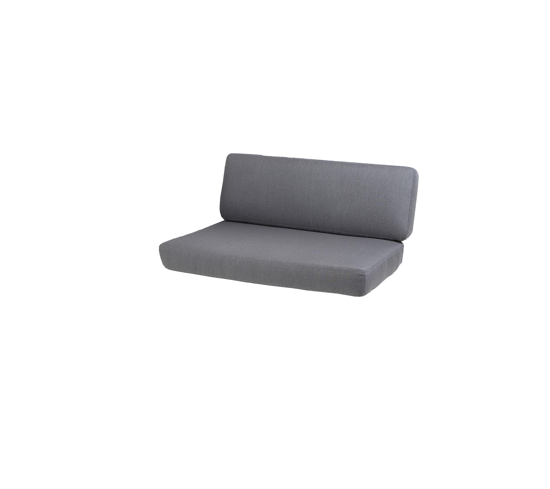 Stylish gray sofa with a sleek design, featuring a comfortable backrest and a minimalist aesthetic. Perfect for modern spaces.