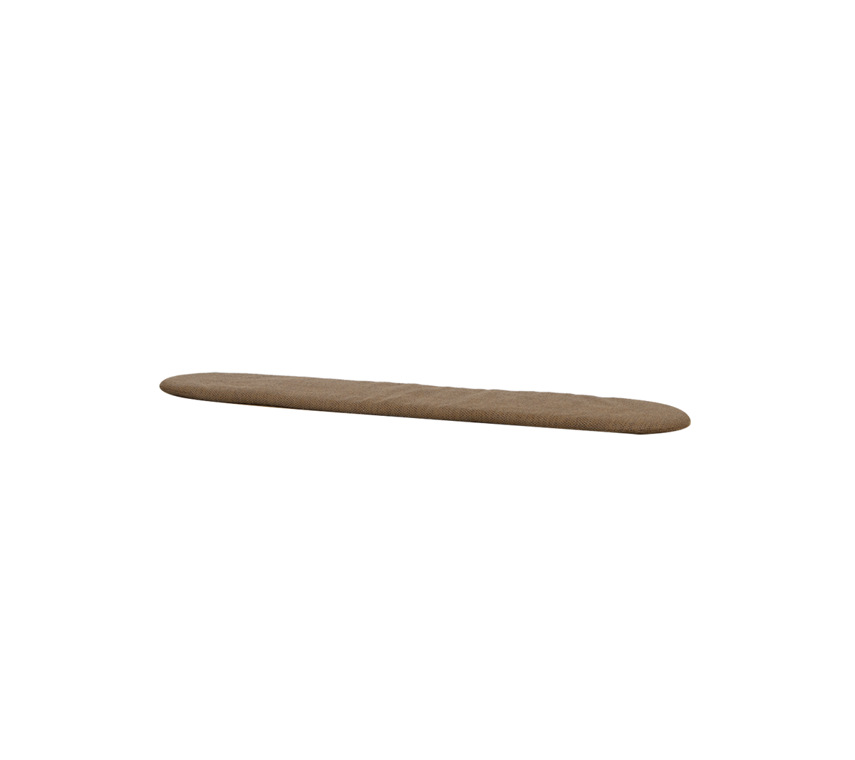 Umber brown, elongated cushion for Sticks bench.