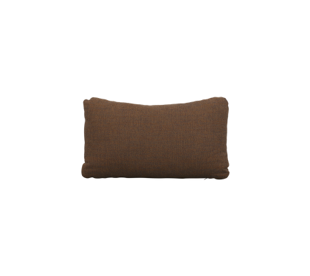 Brown rectangular pillow with rounded edges, featuring a textured fabric design. Ideal for adding comfort and style to any space.