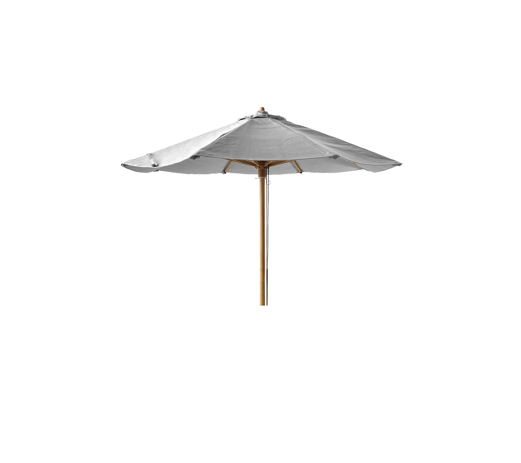 Classic parasol w/pulley system low for Peacock daybed