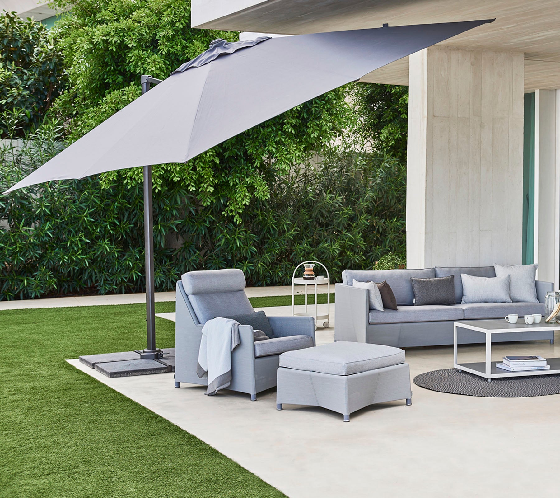 Hyde luxe tilt parasol, 3x3 m