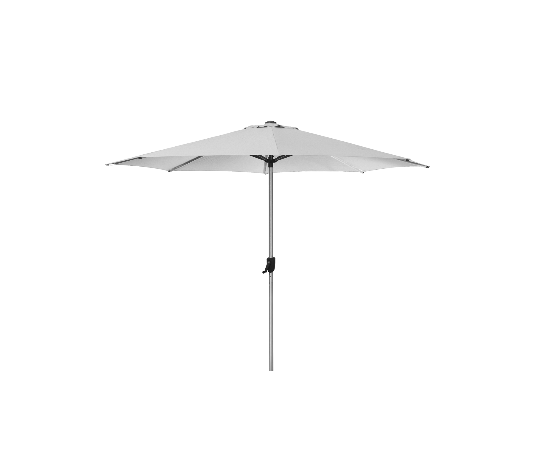 Sunshade parasol w/crank, dia. 3 m