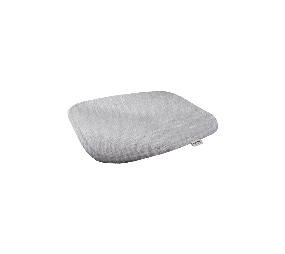 Grey cushion with a smooth texture, designed for comfort and support in various seating arrangements.