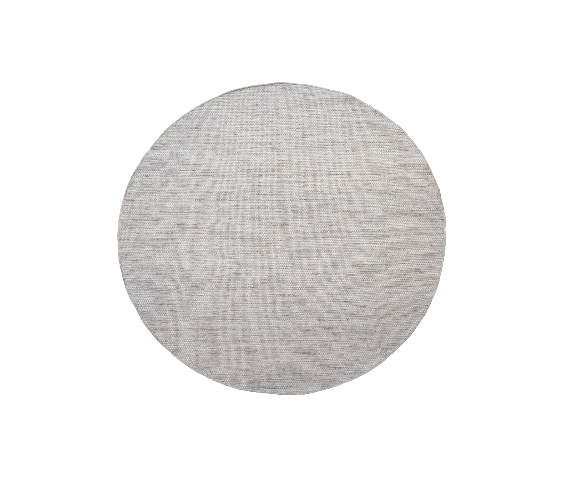 Round table in a sand multi-color finish.