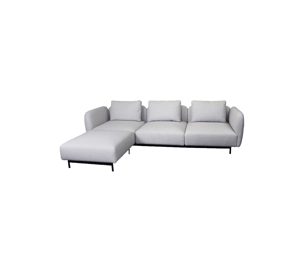 Aura 3-seater sofa w/chaise lounge