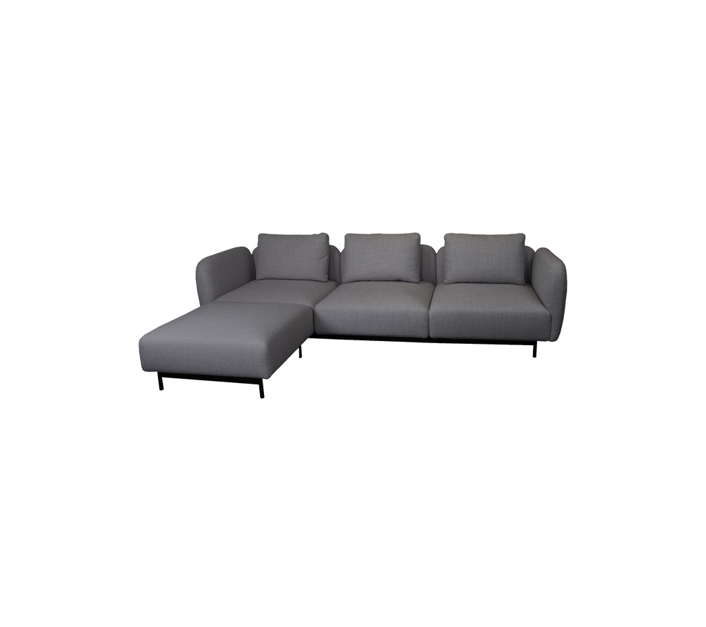 Aura 3-seater sofa w/chaise lounge