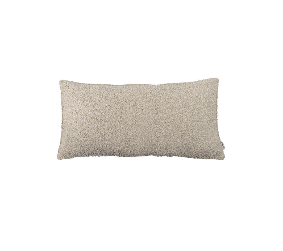Soft, rectangular pillow in a light beige color with a textured surface, ideal for adding comfort to any space.